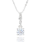 349332 PURE ELEGANCE DOUBLE TWIST SP NECKLACE